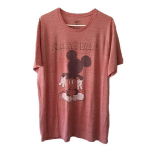 OLD Navy Collectibles Disney Mickey's Back Red Heather T-shirt Mens XL